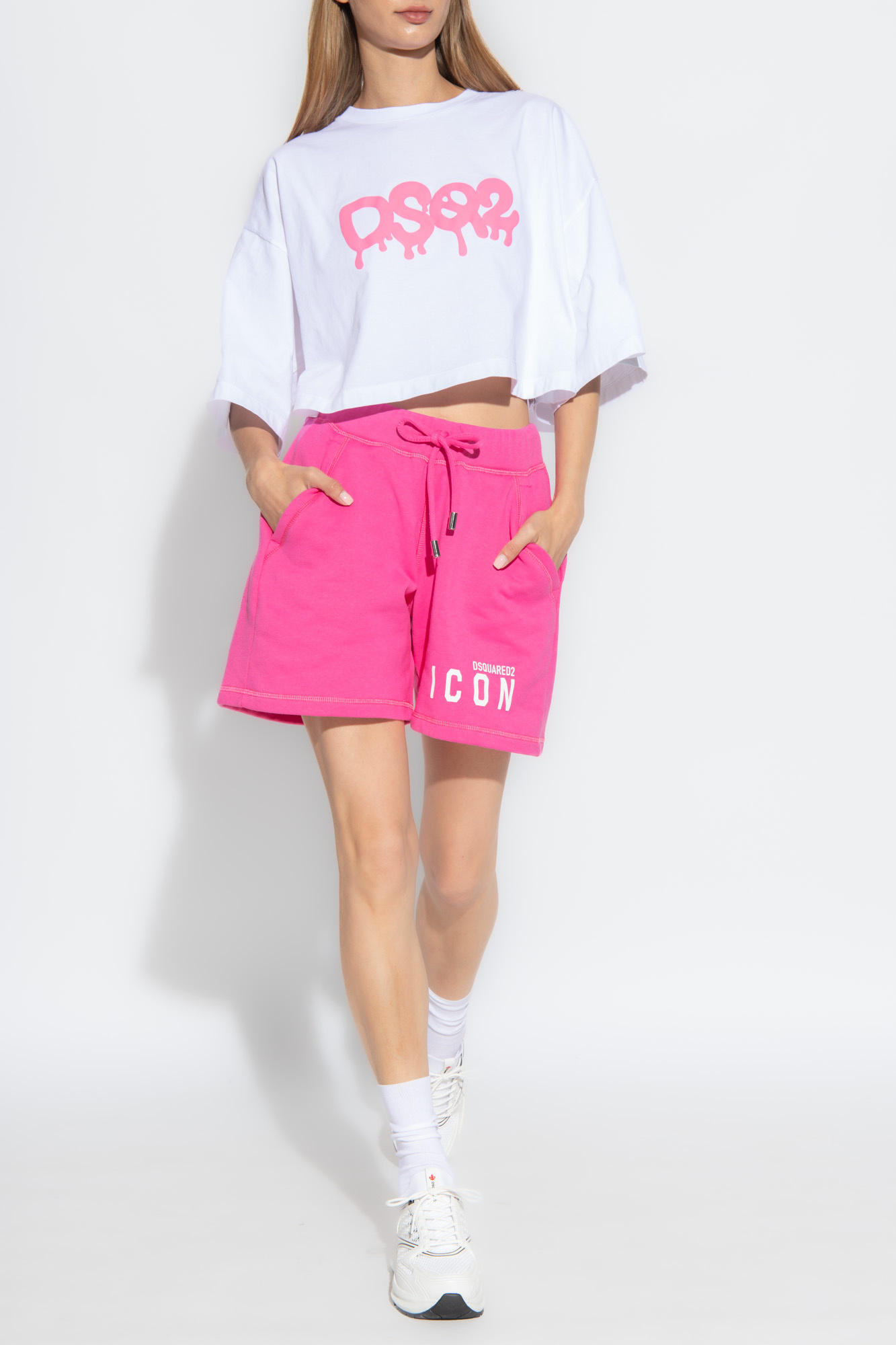 Off white pink on sale shorts